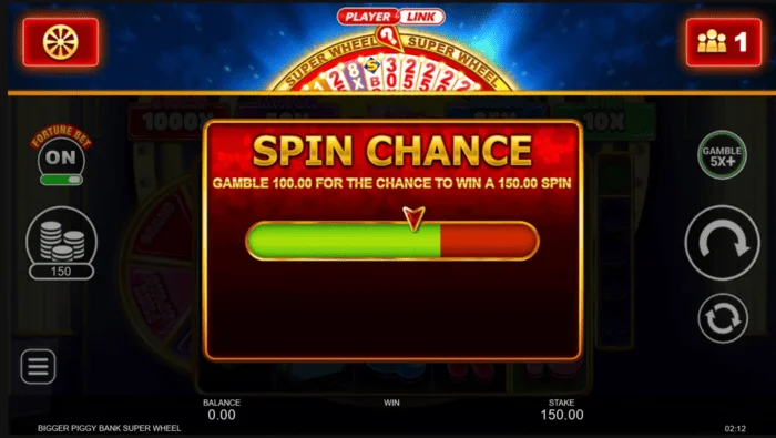 Bigger Piggy Bank Super Wheel šansa za spin